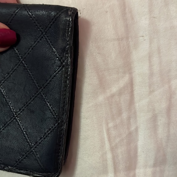 SOLD Authentic WOC Large Timeless Wild Stitch Chanel Leather Wallet Snap Closure - Picture 5 of 12